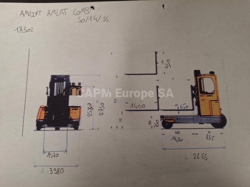 Chariot multidirectionnel Amlift AMLAT COMBI 50/14/55