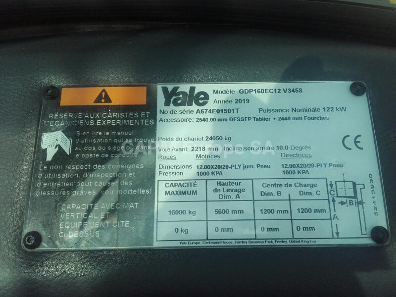 Heftruck Yale GDP160EC12