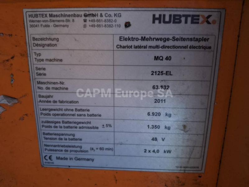 Mehrwege-Seitenstapler Hubtex MQ40