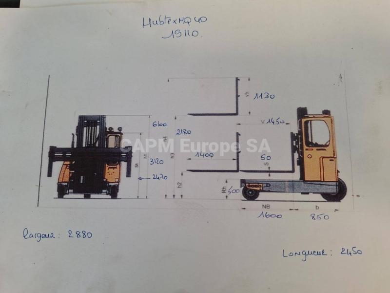 Mehrwege-Seitenstapler Hubtex MQ40