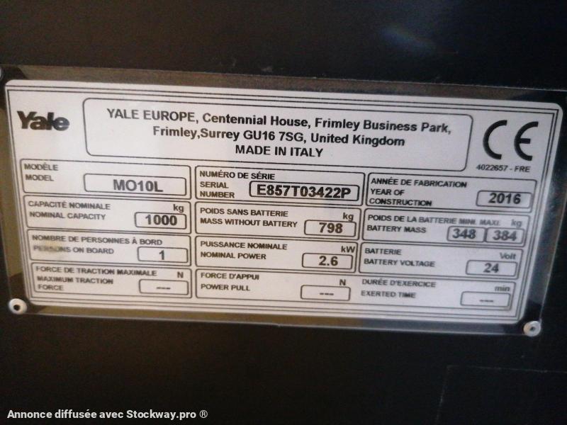 Photo Yale MO10L  image 11/12