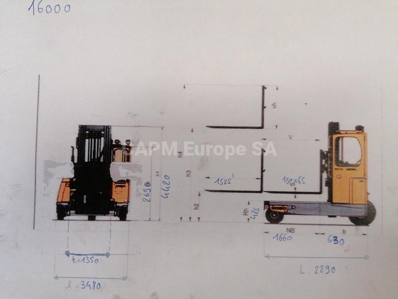 Carretilla de carga lateral Combilift C4500GTE