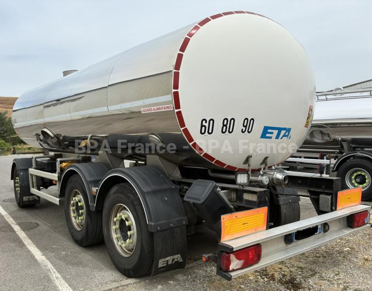 Remorque Eta REMORQUE COLLECTE 16500 L Citerne Alimentaire