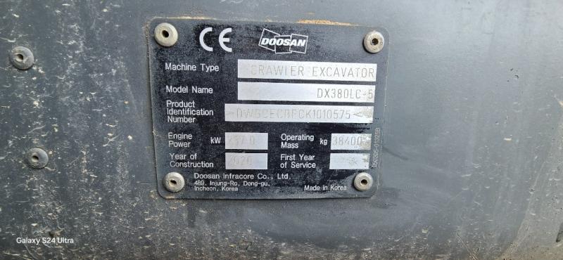 Pelle Doosan DX380 LC