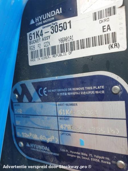 Photo Hyundai Excavator digging bucket 140, 61K4-30501  image 6/6