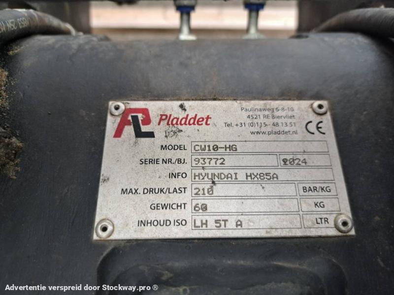 Photo Pladdet CW10 hydraulick Quic Coupler HX85A  image 5/5