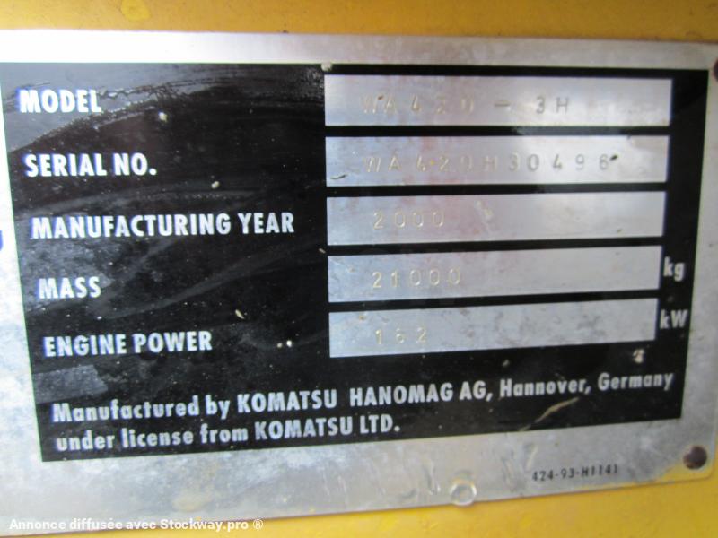 Photo Komatsu WA420-3 active  image 13/13