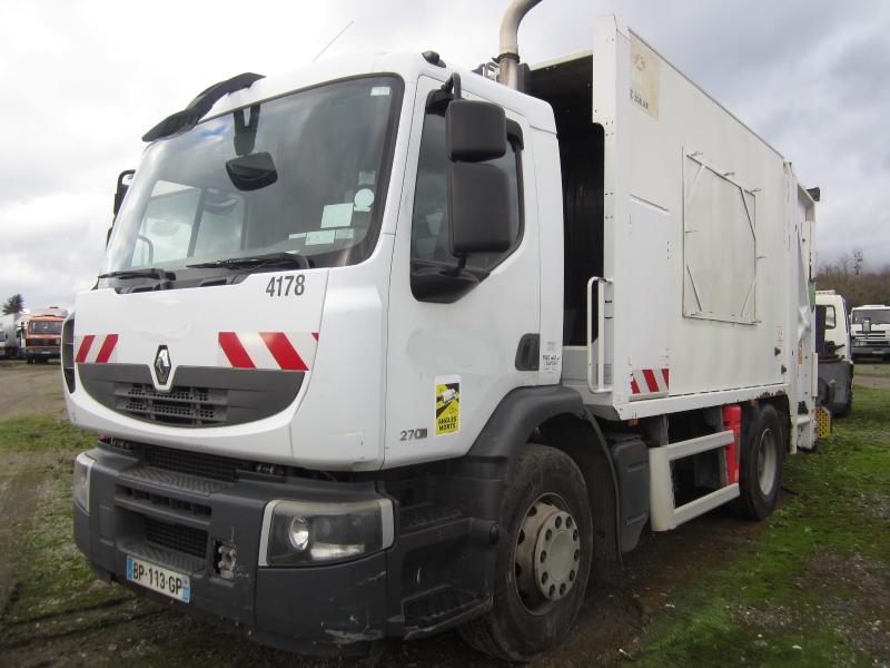 Engin de voirie Renault Premium 270 DXI Camion benne à ordures ménagères