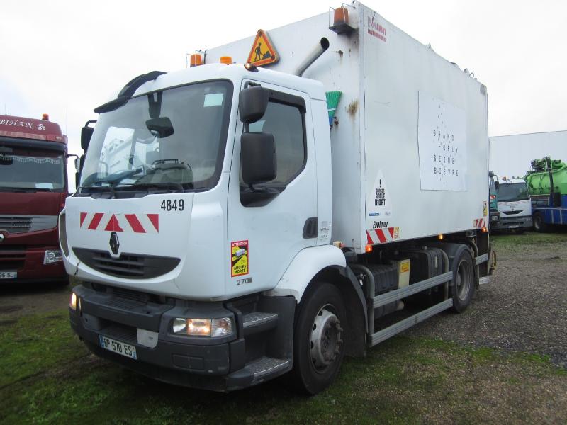 Engin de voirie Renault Midlum 270 DXI Camion benne à ordures ménagères