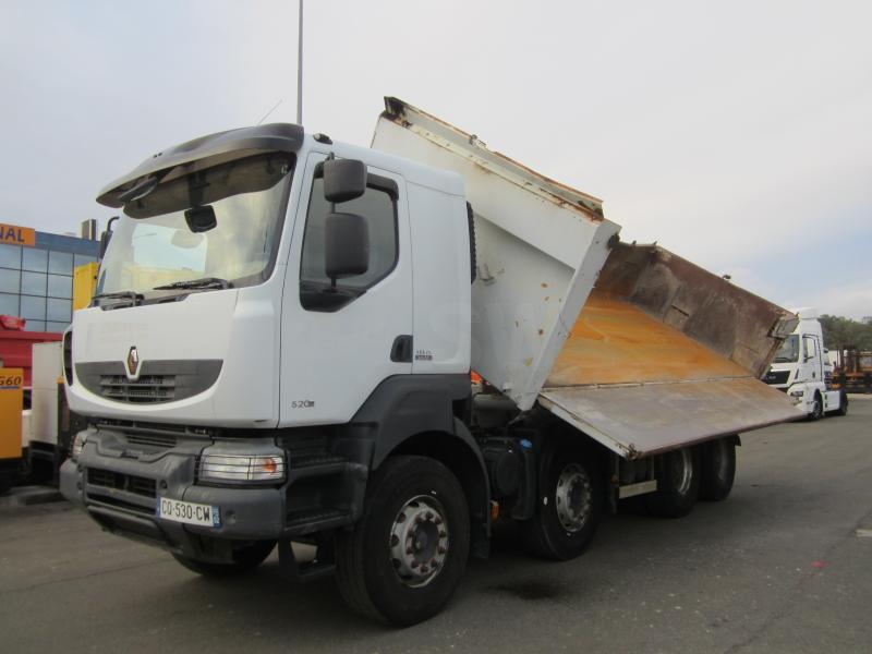 Camion Renault Kerax 520 DXI Benne Bi-benne