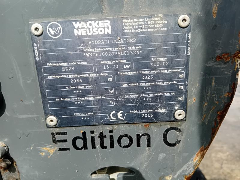 Pelle Wacker Neuson EZ28 Mini-pelle