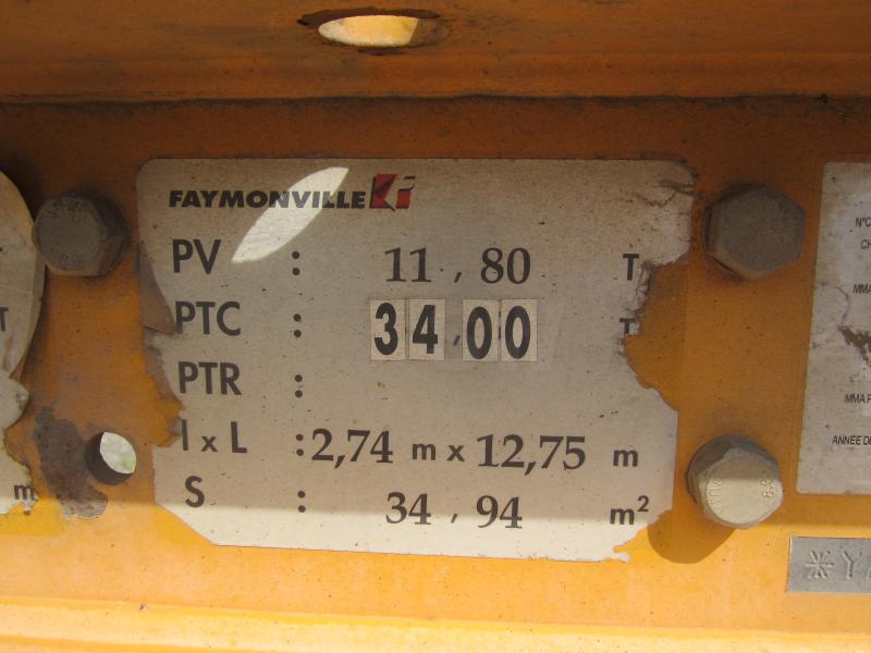 Semi-remorque Faymonville Porte engins