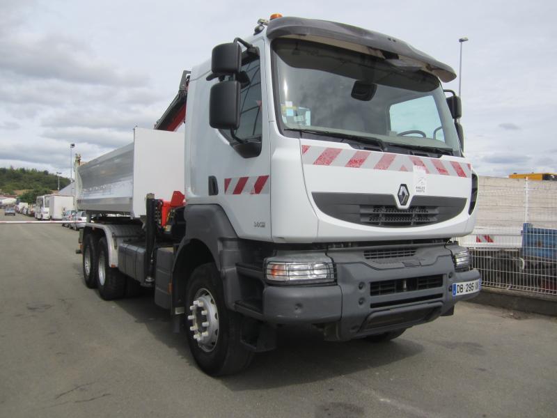 Camion Renault Kerax 380 DXI Benne Bi-benne