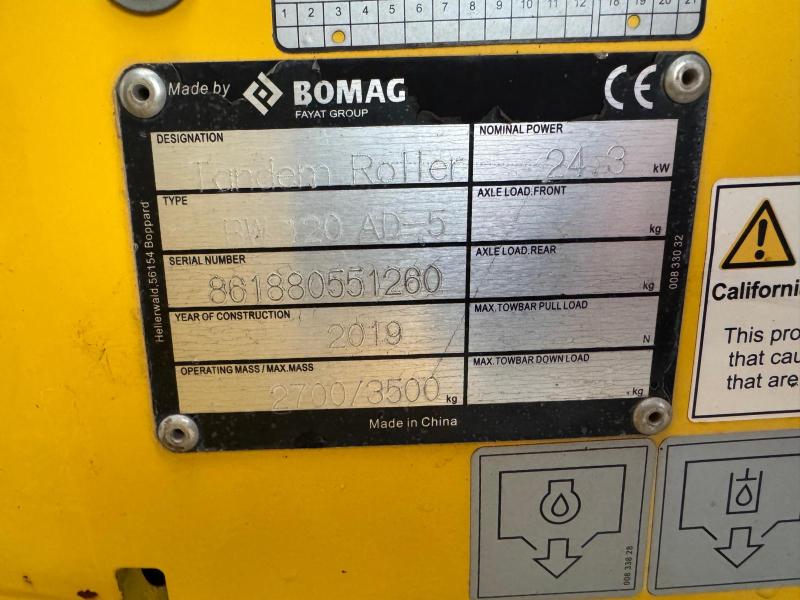 Compacteur Bomag BW120 Compacteur tandem