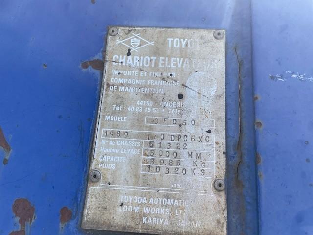 Chariot élévateur Toyota 3FD60 Chariot diesel