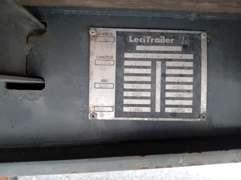 Semi-remorque Lecitrailer Plateau