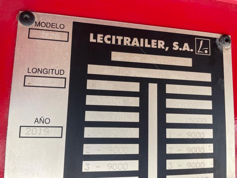 Semi-remorque Lecitrailer Plateau