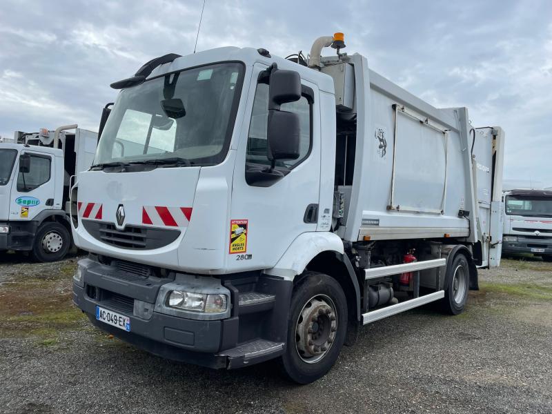 Engin de voirie Renault Midlum 280.18 DXI Camion benne à ordures ménagères