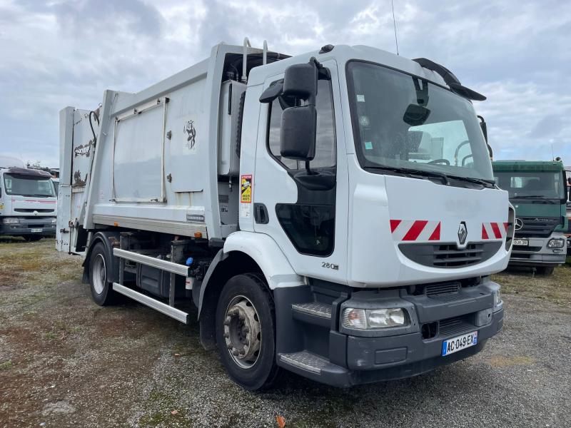 Engin de voirie Renault Midlum 280.18 DXI Camion benne à ordures ménagères