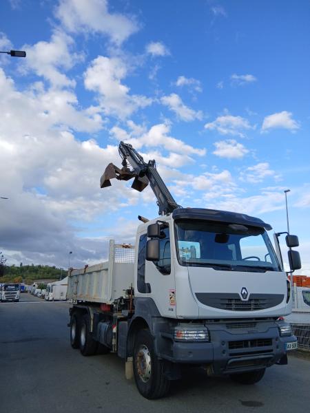 Camion Renault Kerax 380 DXI Benne Bi-benne