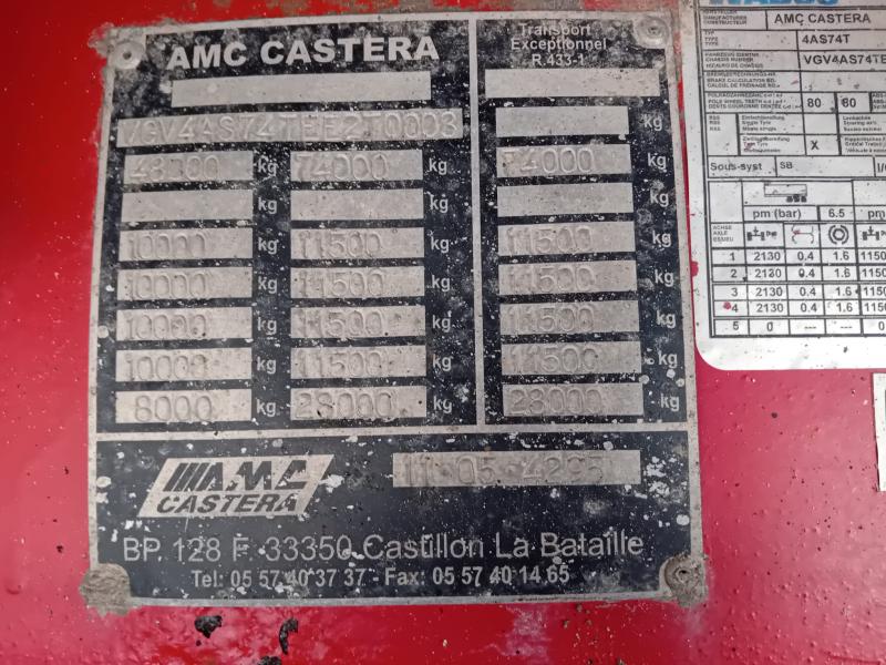 Semi-remorque Castera Porte engins