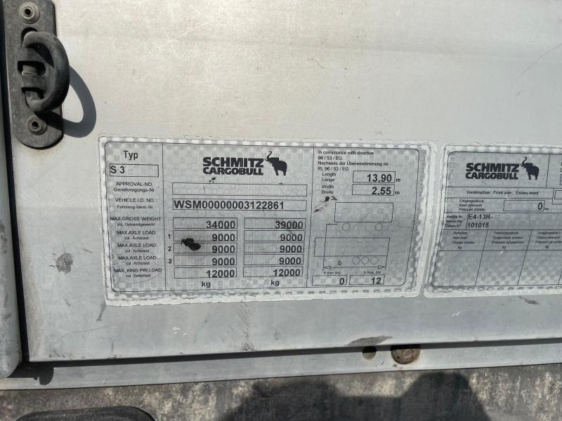 Semi-remorque Schmitz Cargobull Rideaux coulissants PLSC