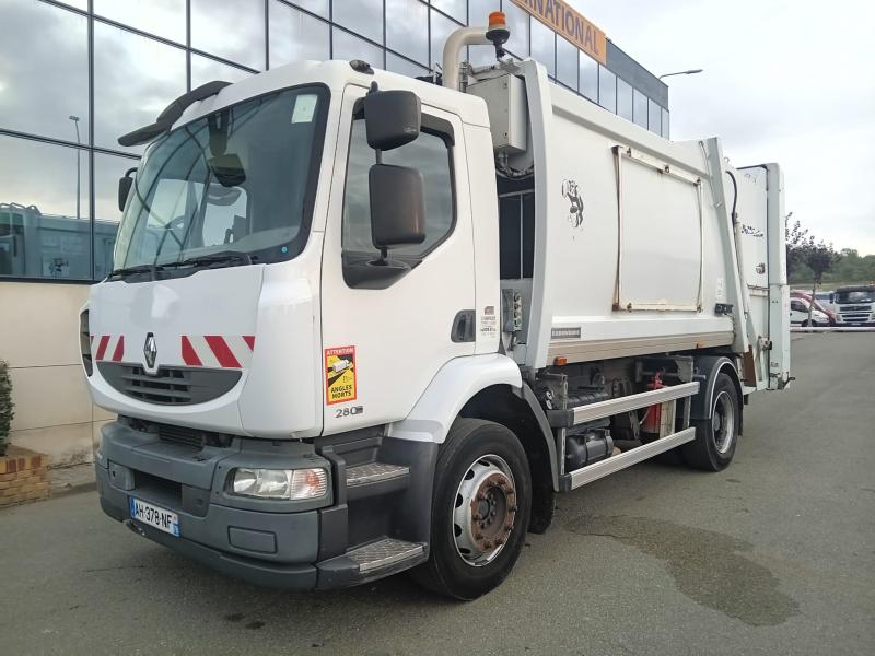 Engin de voirie Renault Midlum 280 DXI Camion benne à ordures ménagères