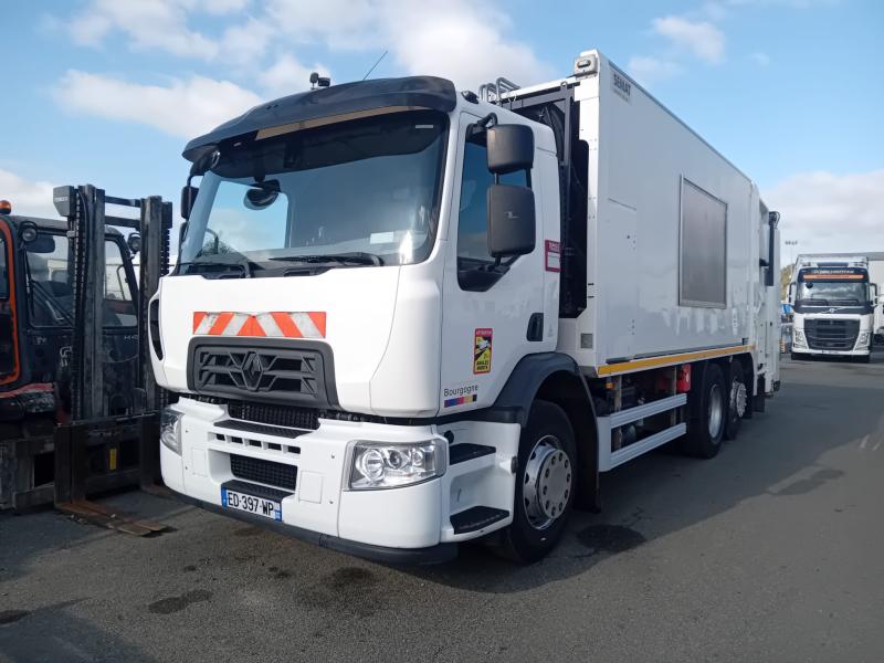 Engin de voirie Renault D-Series 26 Wide Camion benne à ordures ménagères