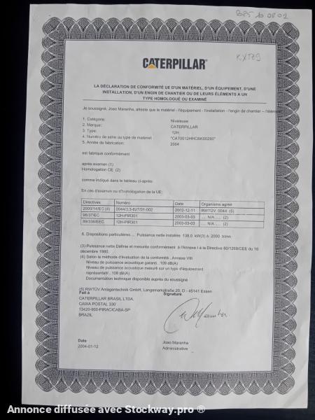 Photo Caterpillar 12H  image 15/15