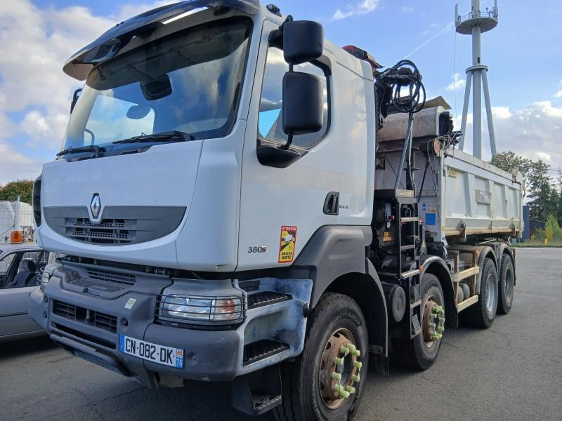Camion Renault Kerax 380 DXI Benne Bi-benne