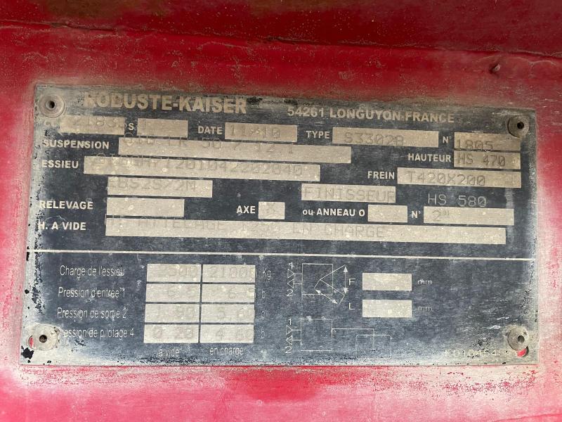 Semi-remorque Kaiser Benne Benne TP