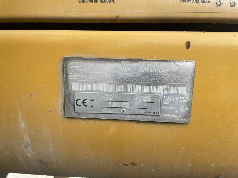 Pelle Caterpillar M316 Pelle sur pneus