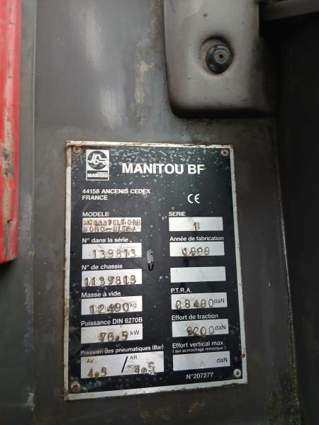 Chariot à mât rétractable Manitou MT1337SL