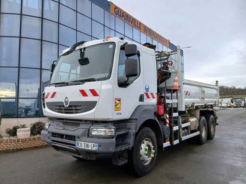 Camion Renault Kerax 380 DXI Benne Bi-benne