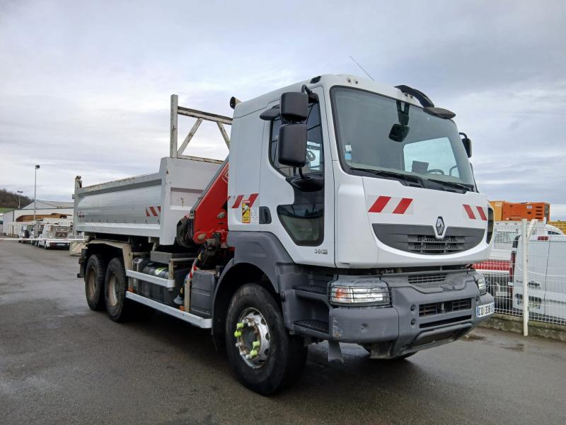 Camion Renault Kerax 380 DXI Benne Bi-benne