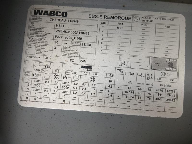Semi-remorque Chereau Frigo Mono température