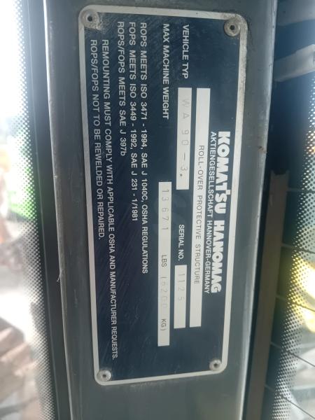 Chargeuse Komatsu WA90-3 Chargeuse sur pneus