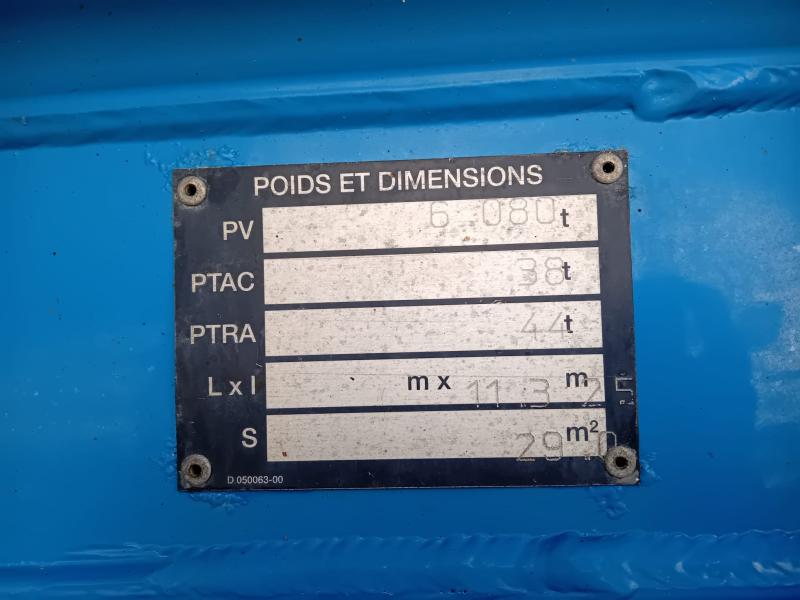 Semi-remorque Benalu Bencere Benne Benne arrière