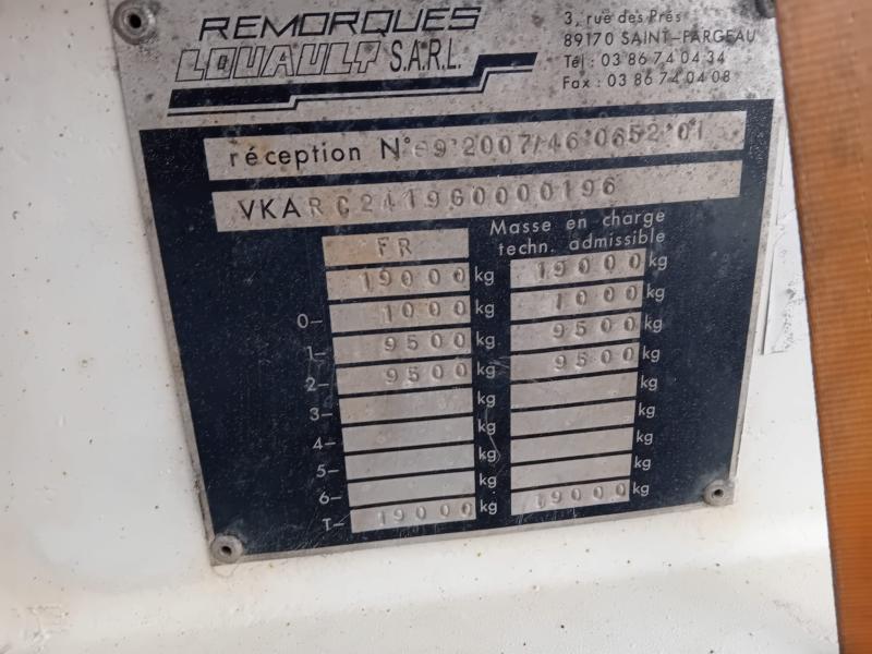 Remorque Louault Porte engins