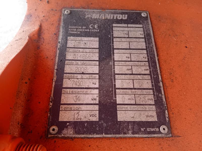 Nacelle Manitou 160 ATJ Nacelle automotrice