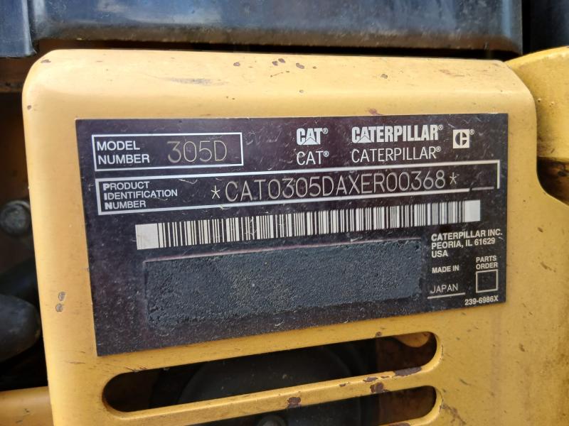 Pelle Caterpillar 305D CR Mini-pelle