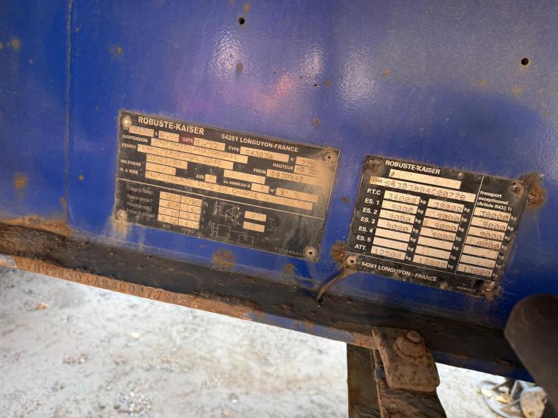 Semi-remorque Kaiser Véhicules spéciaux Porte gaz