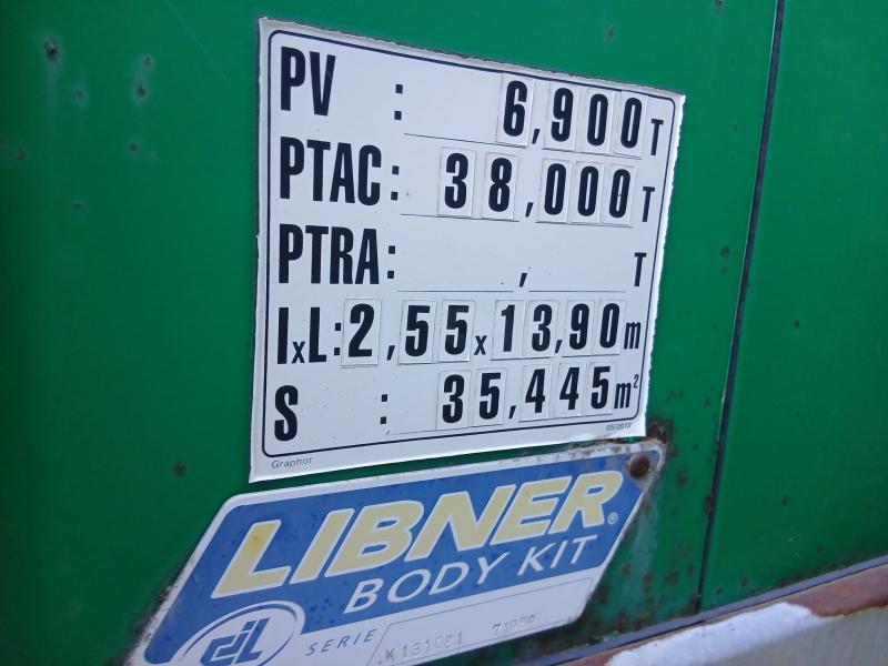 Semi-remorque Lecitrailer Bâché Rideaux coulissants (PLSC)