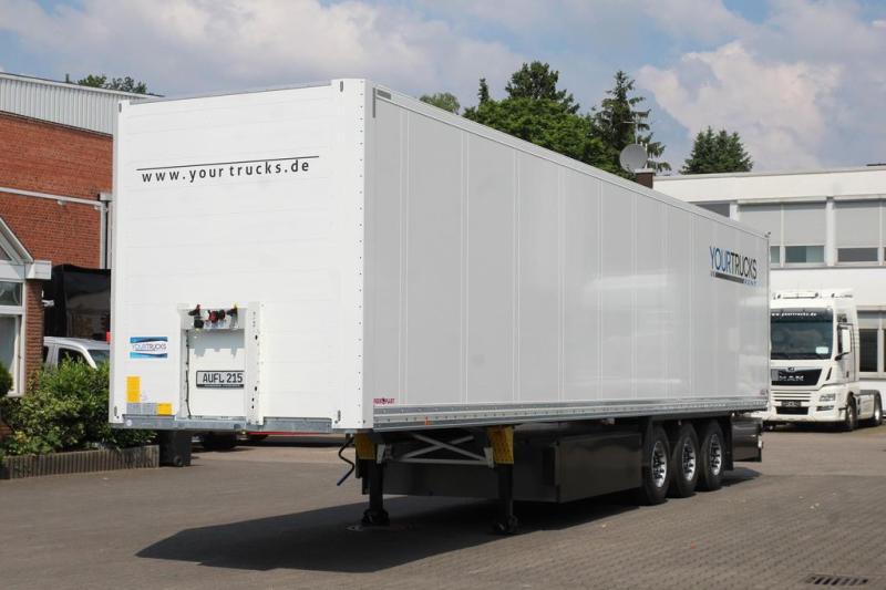 Semirimorchio Schmitz Cargobull Koffer  /DS/Liftachse/4x Pal.-Kasten/NEU !