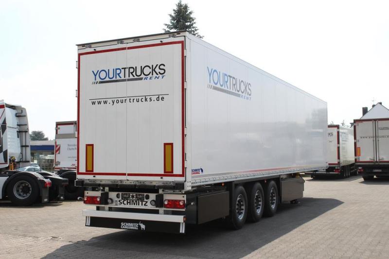 Semirimorchio Schmitz Cargobull Koffer  /DS/Liftachse/4x Pal.-Kasten/NEU !