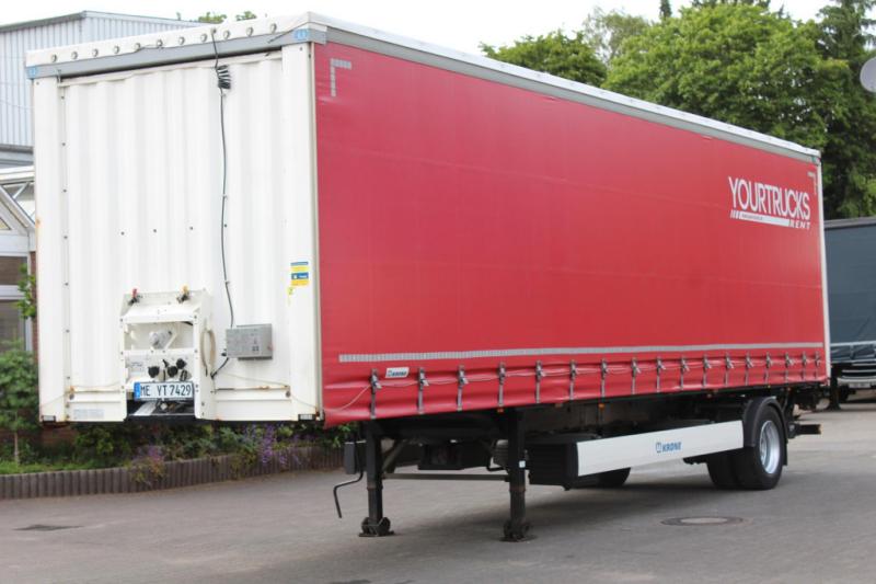 Semi-remorque Krone   Plane Edscha Liftachse  LBW NUR Miete-Rent