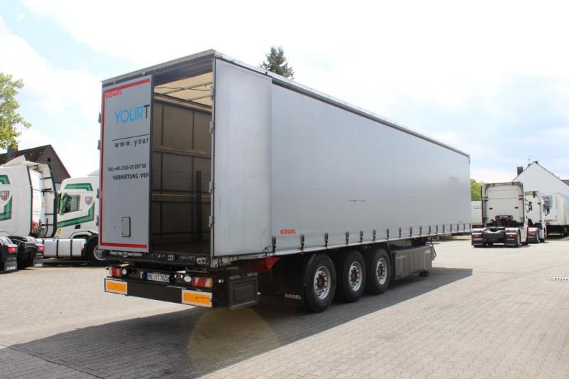 Semi-remorque Kögel   Plane Edscha Liftachsel   SAF Achsen  PK   COIL