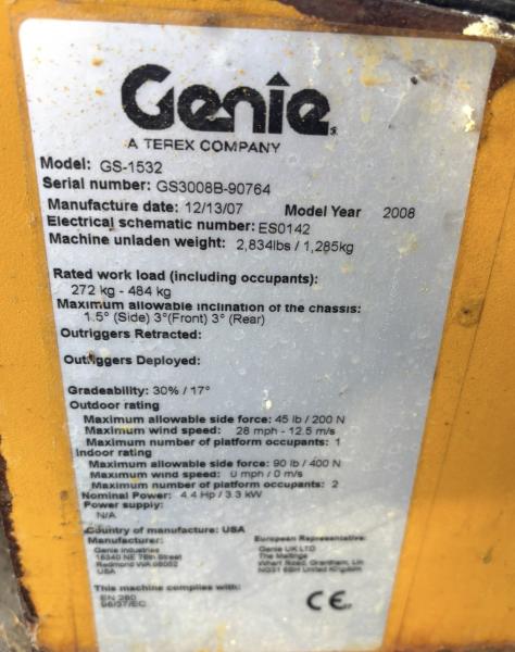 Arbeitsbühne Genie GS-1532