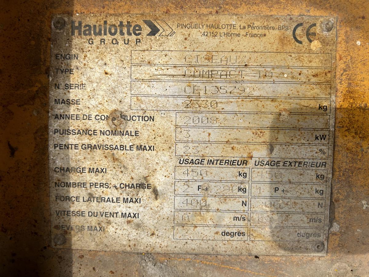 Zwyżka Haulotte Compact 10 N
