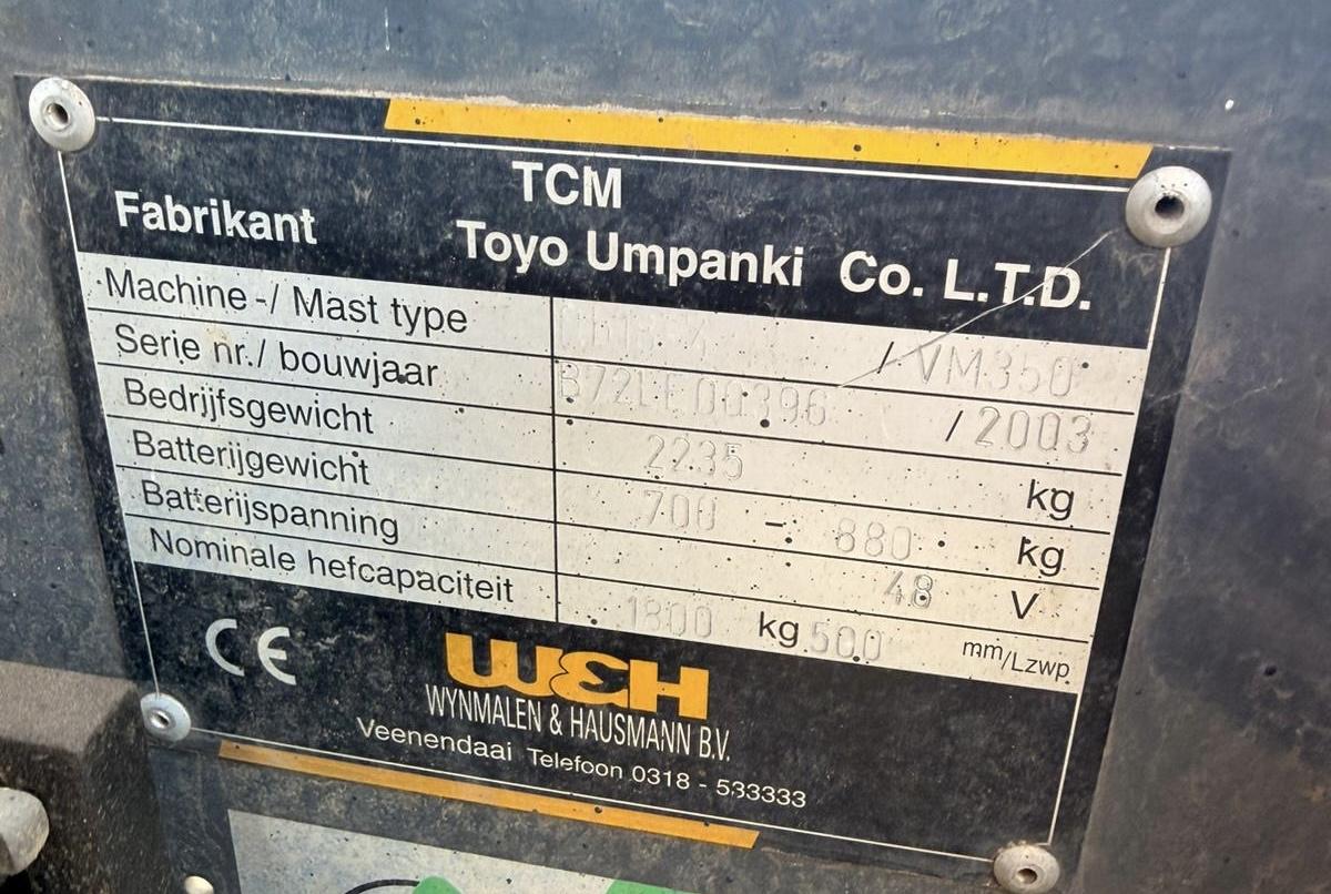 Gabelstapler  TCM FTB18-4